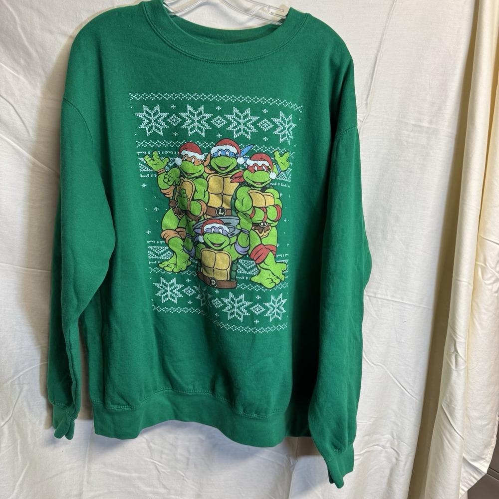 Teenage Mutant Ninja Turtles Holiday Sweatshirt Men's XL